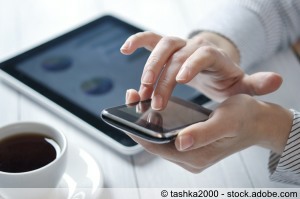 Smartphones und Tablet