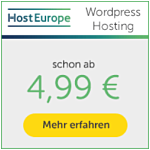 Wordpress Hosting HostEurope