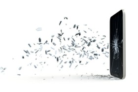 Smartphone Glasbruch Simulation 3D