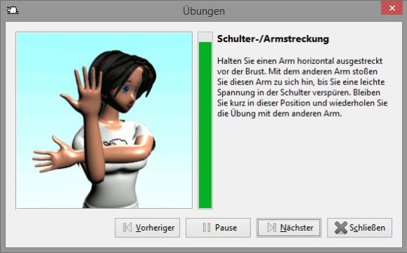 WorkRave - Dehn- und Stretchübungen für PC Arbeitspausen