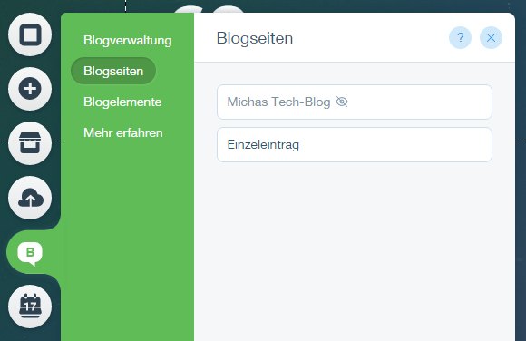 Wix Blogs Blogseiten