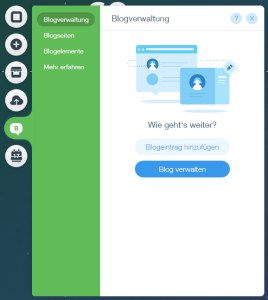 Wix Blogs Verwaltung