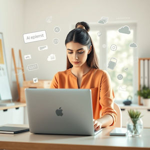 Selbstaendige Notebook KI-Assistent Content Erstellung